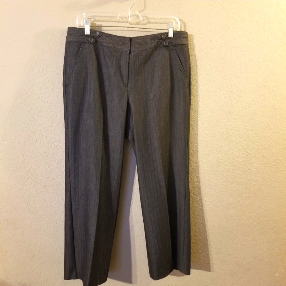 Larry Levine Petites Womens Black Dress Pants Size 12P